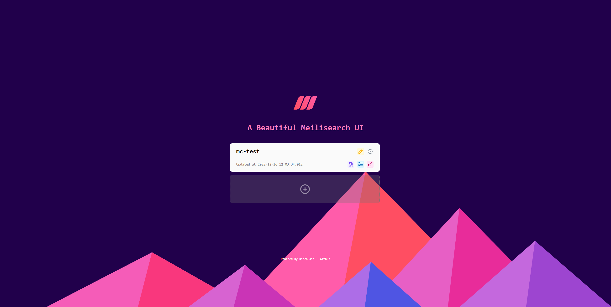 Meilisearch-UI media 1