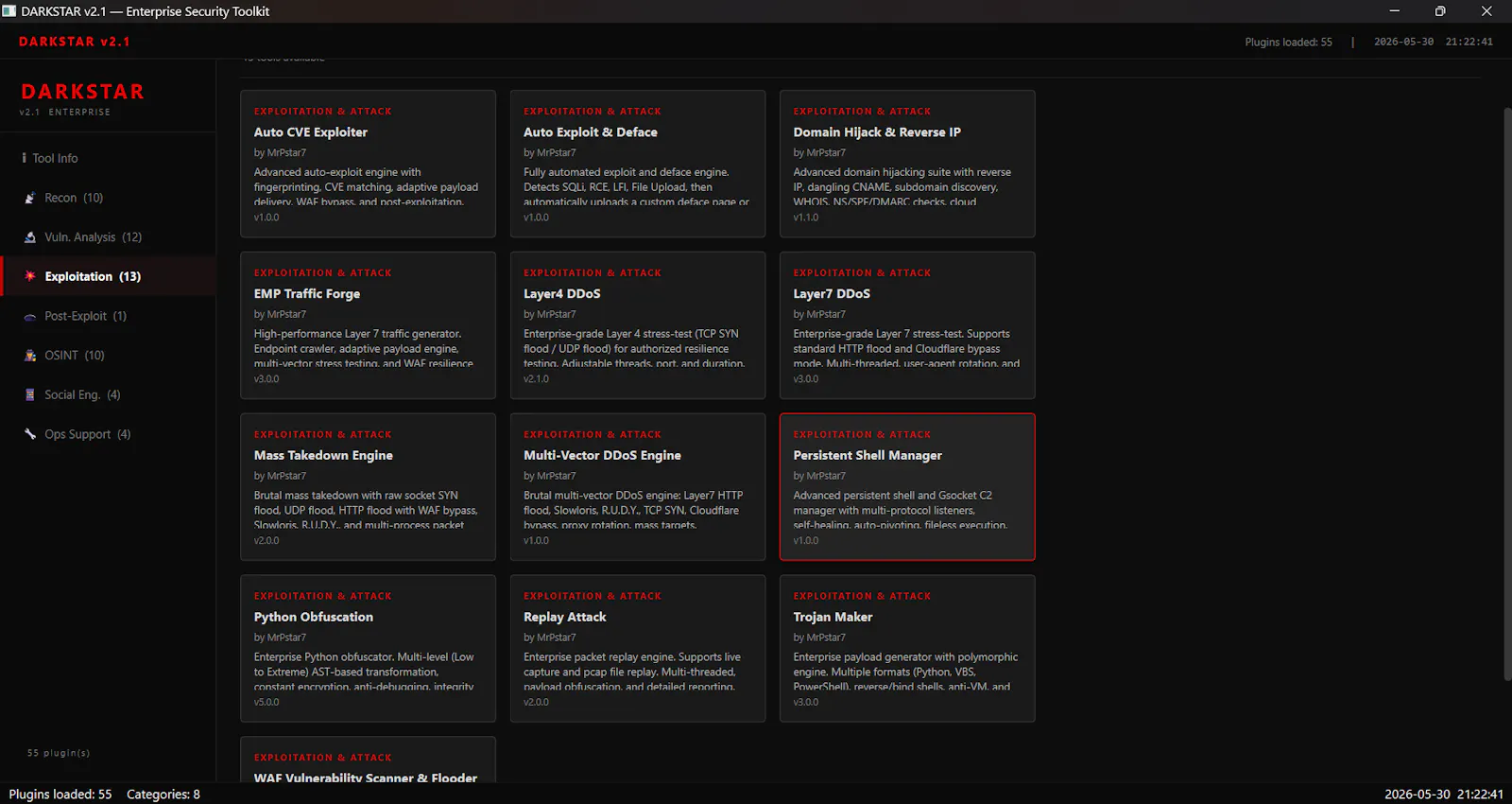 DARKSTAR Security Toolkit screenshot 3