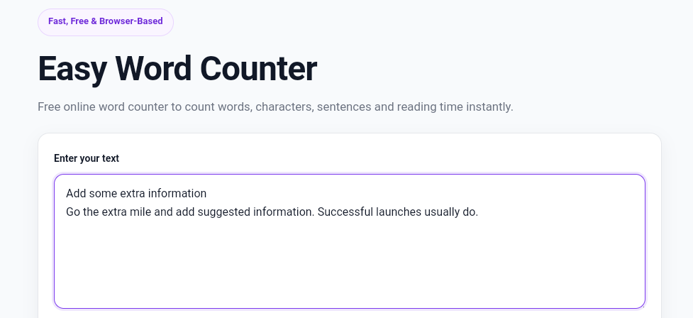 Easy Word Counter gallery image