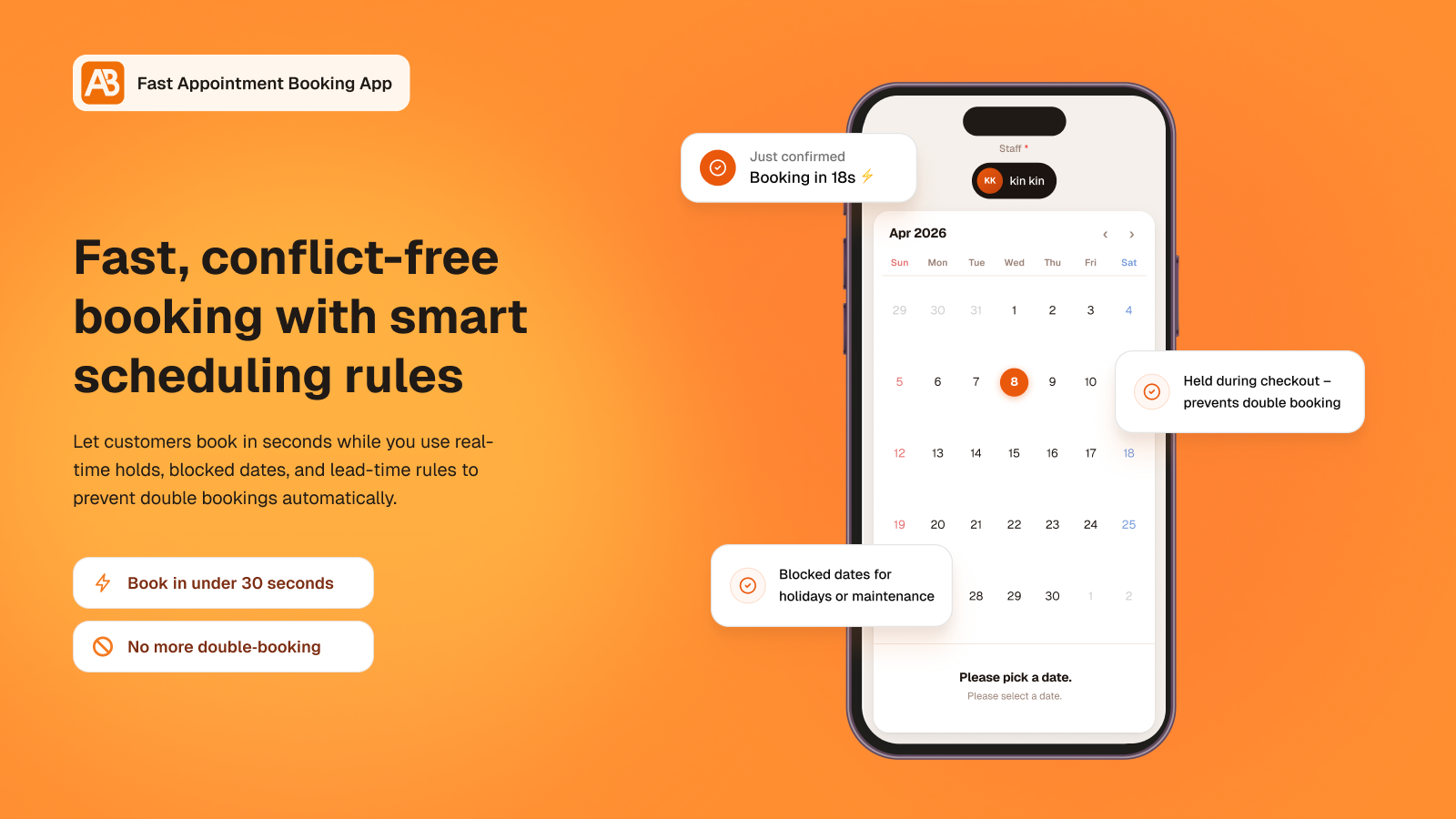 Fast Appointment Booking App gallery image