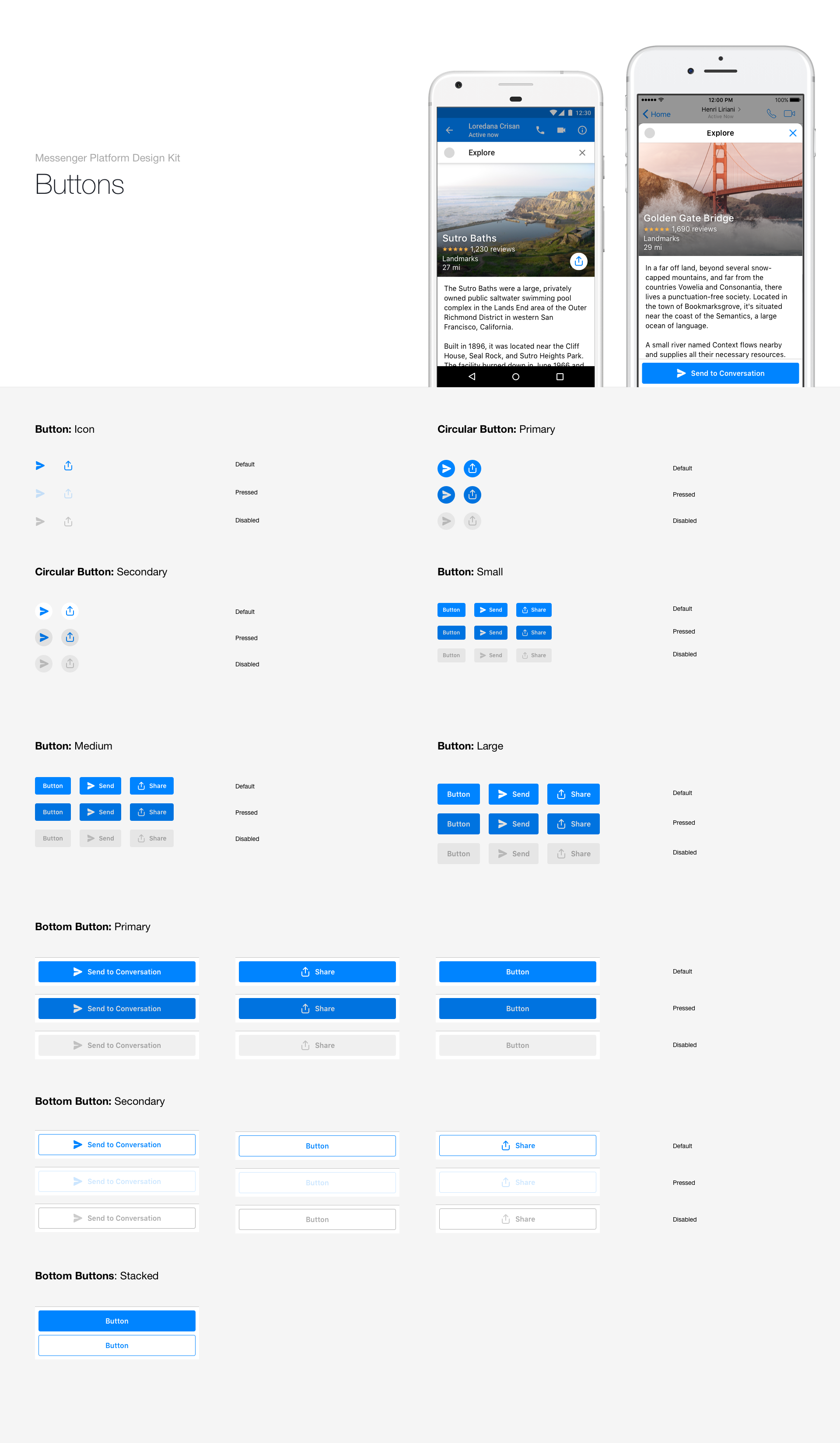 Messenger Platform Design Kit gallery image