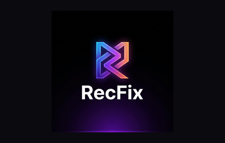 RecFix Extension - Main product screenshot demonstrating key features and user interface