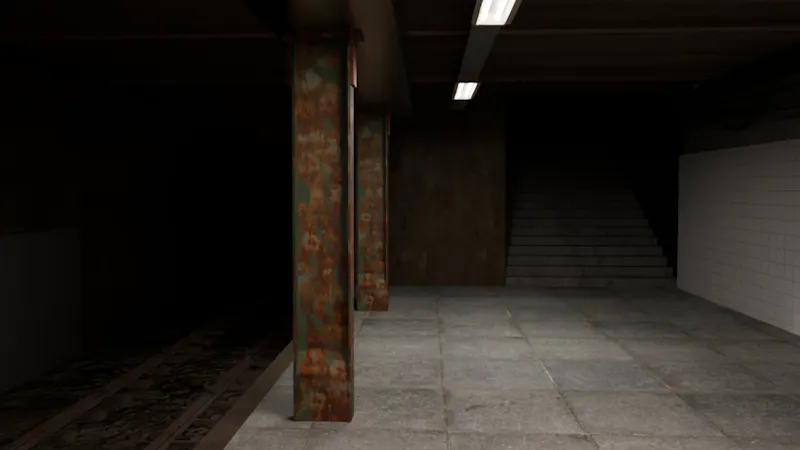 Subway Station-Assembled Interior Scene screenshot 2