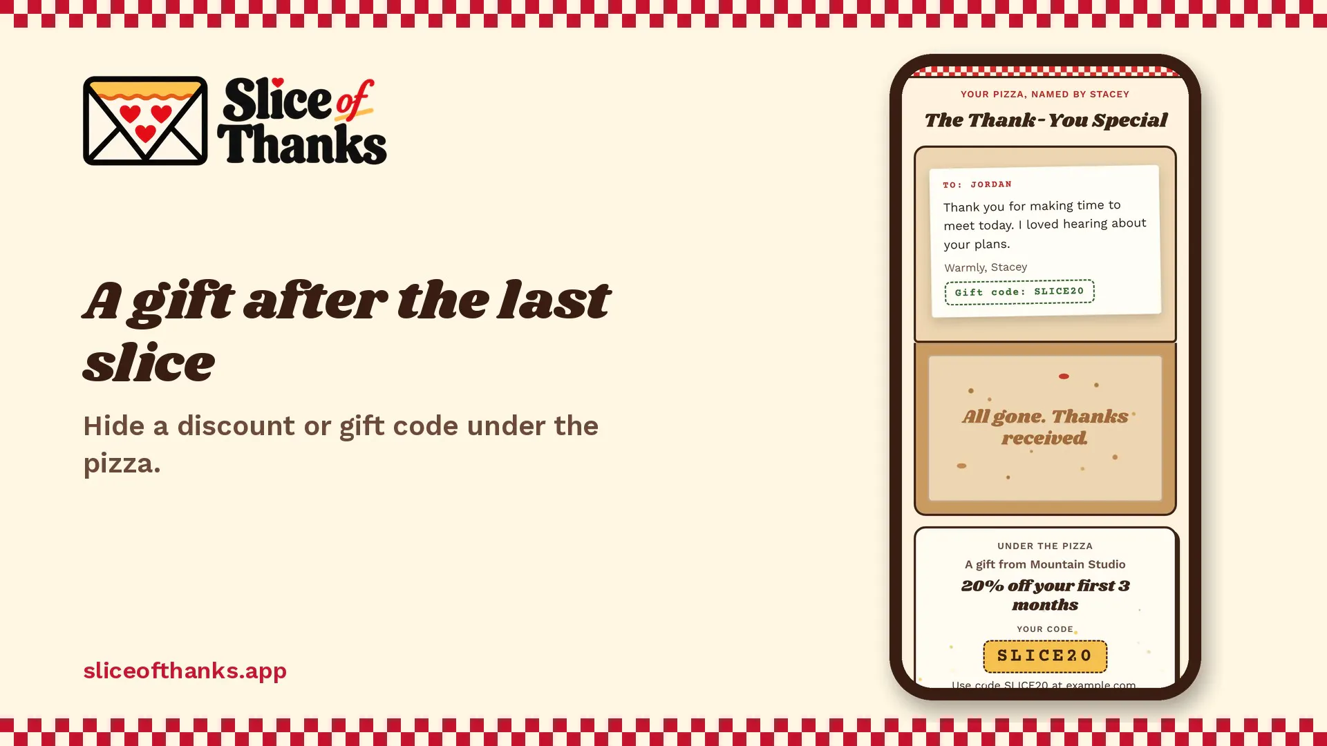 Slice of Thanks gallery image
