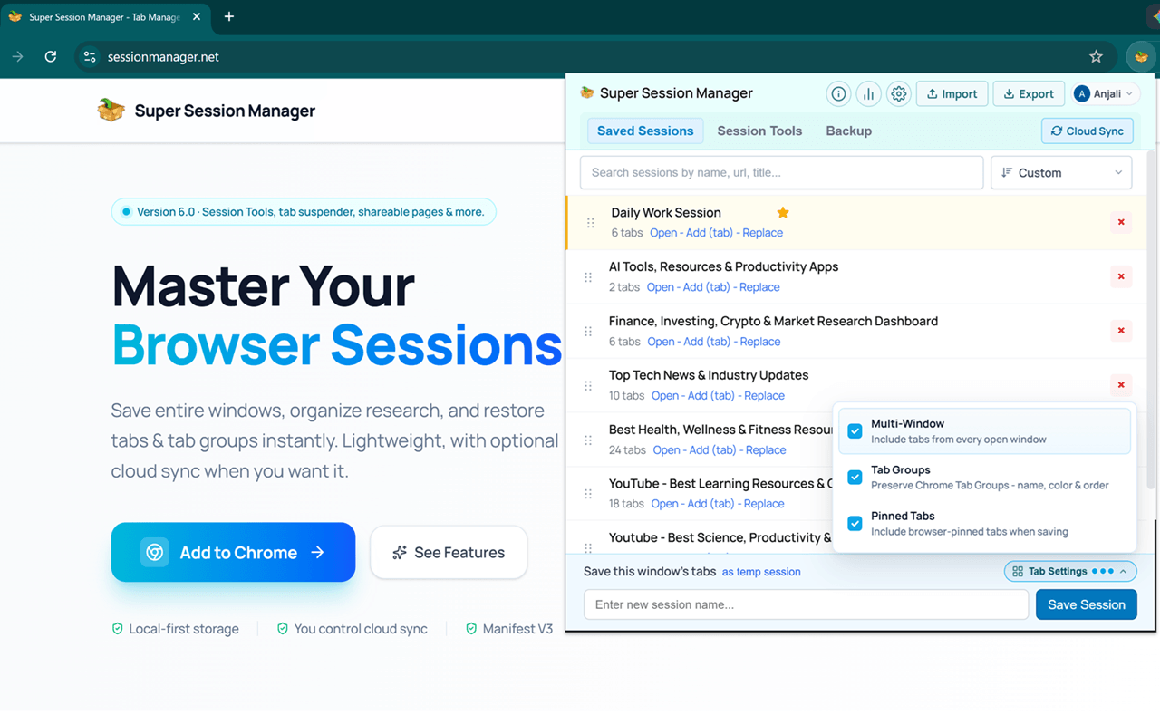 Super Session Manager gallery image