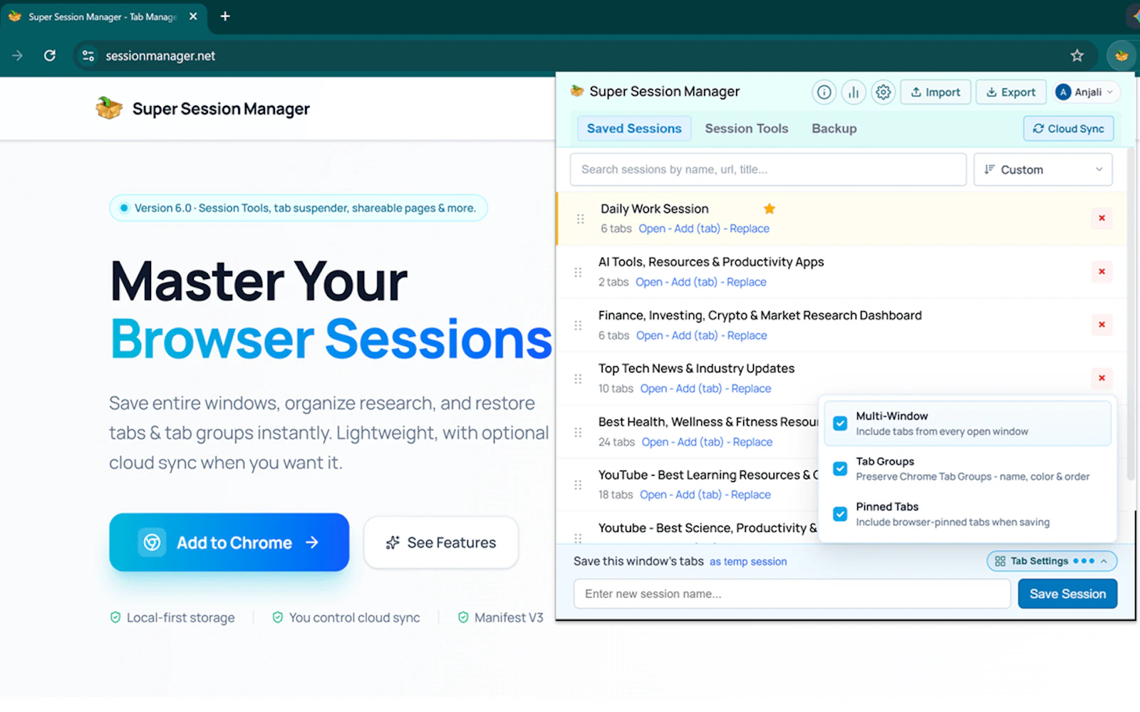 Super Session Manager screenshot 4
