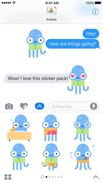 Eliot – Funny Octopus Stickers gallery image