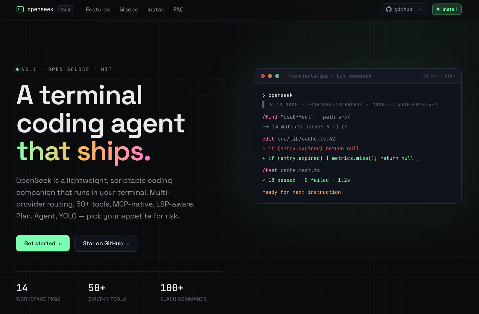 OpenSeek screenshot 1