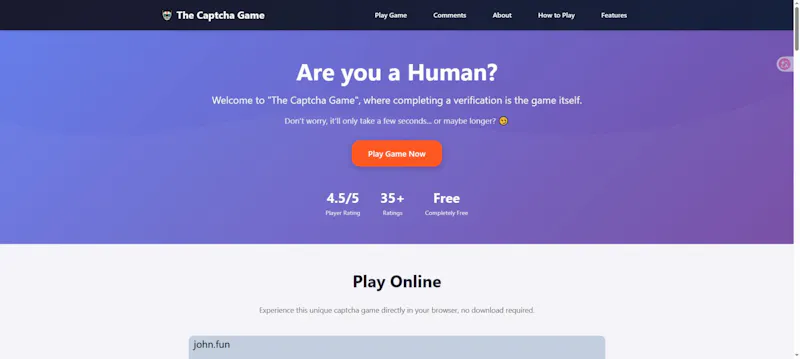 Captcha Game screenshot 1
