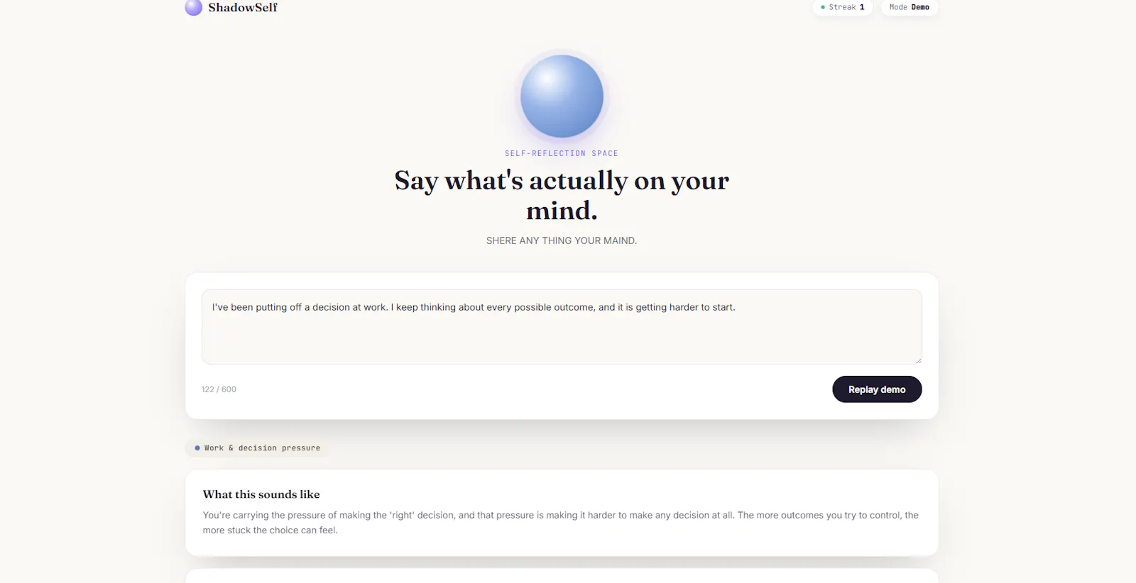 ShadowSelf screenshot 3
