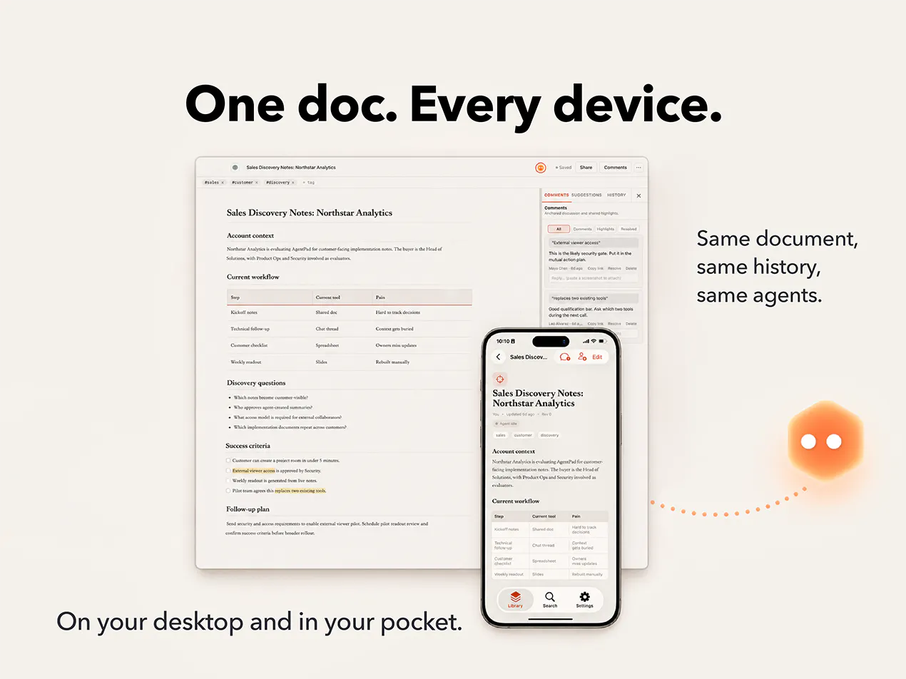 Agentpad gallery image