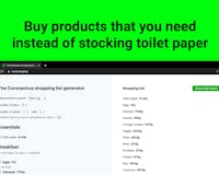 The Coronavirus shopping list generator media 1