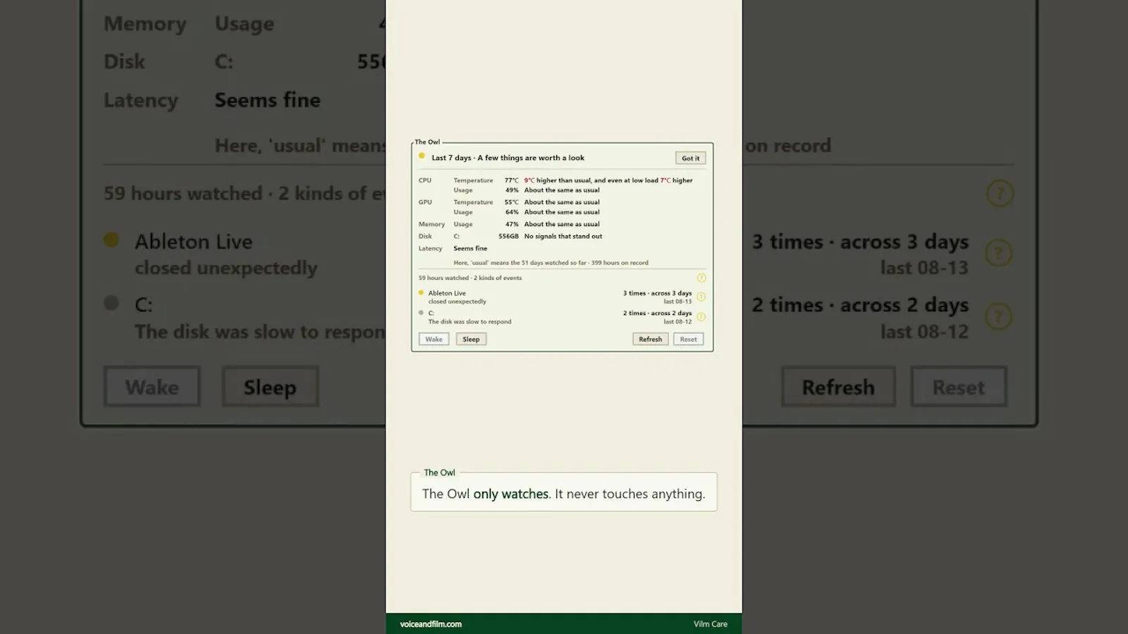 Vilm Care screenshot 1 (video preview)