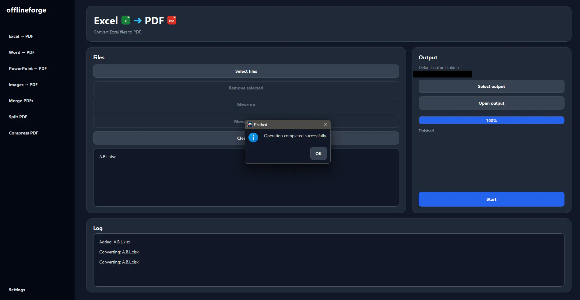 OfflineForge — Convert files gallery image
