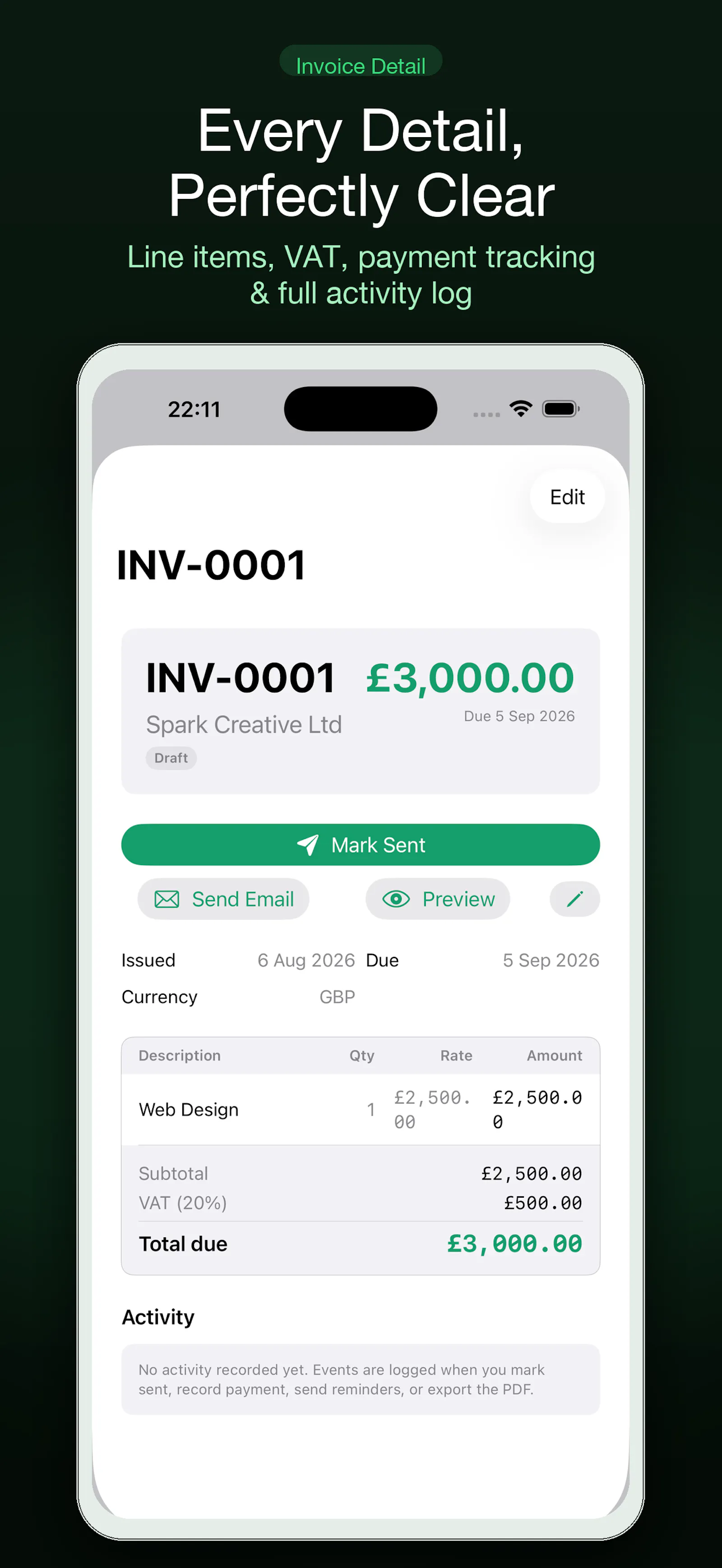 Settle — Invoicing for Mac and iPhone screenshot 4