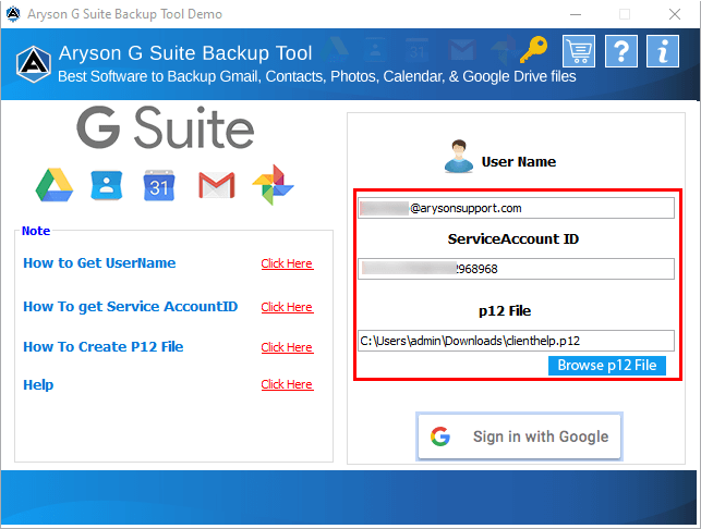 Aryson G Suite Backup -Tool media 2