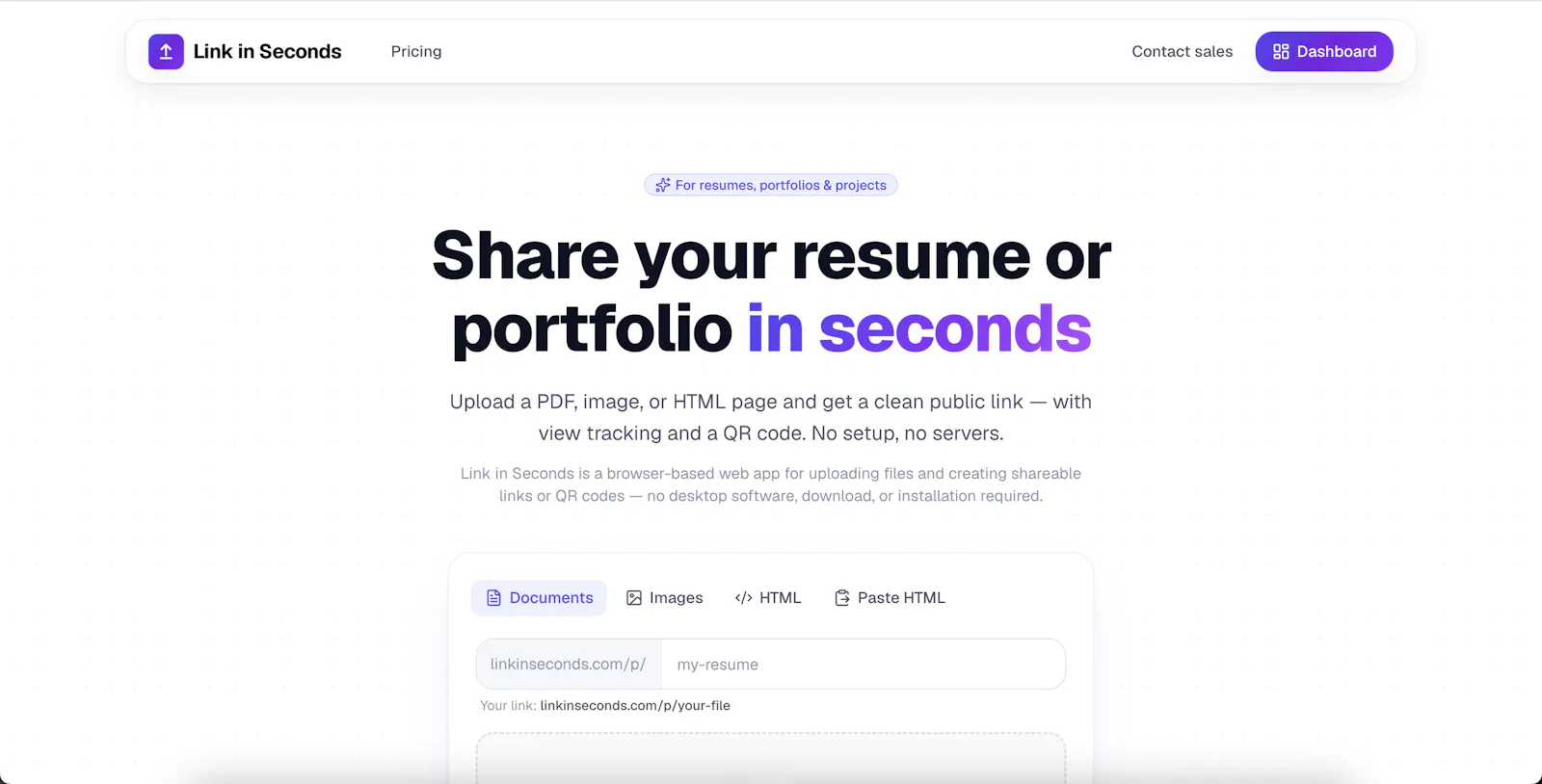 Link in Seconds screenshot 2
