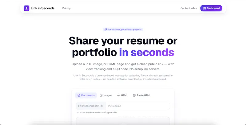 Link in Seconds screenshot 2