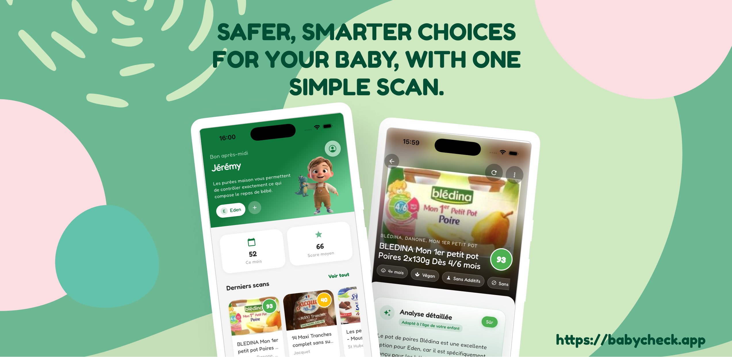 BabyCheck - Main product screenshot demonstrating key features and user interface