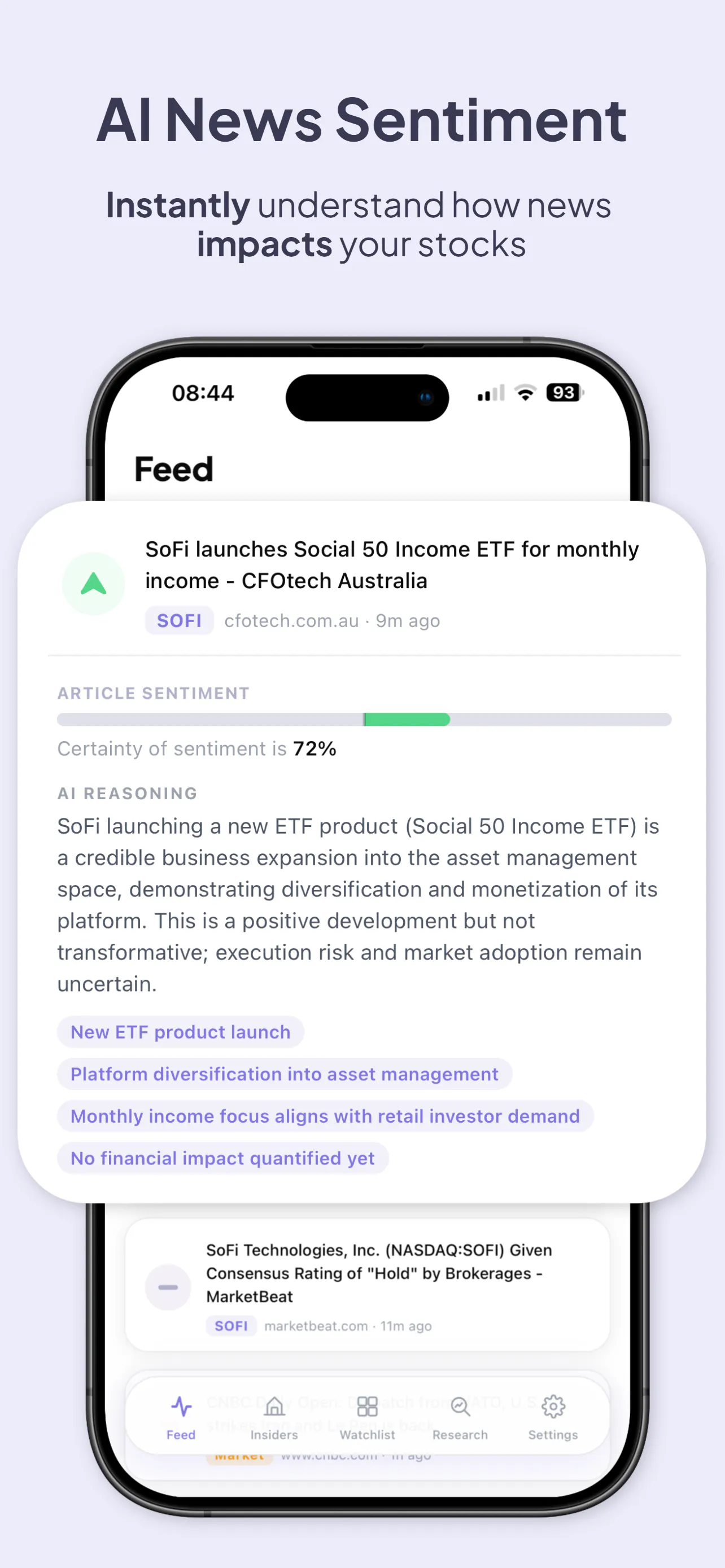 Sentex: Real-time AI Stock Intelligence gallery image