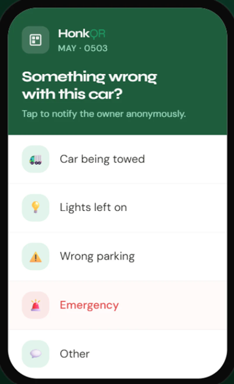 HonkQR - QR Car Sticker screenshot 2