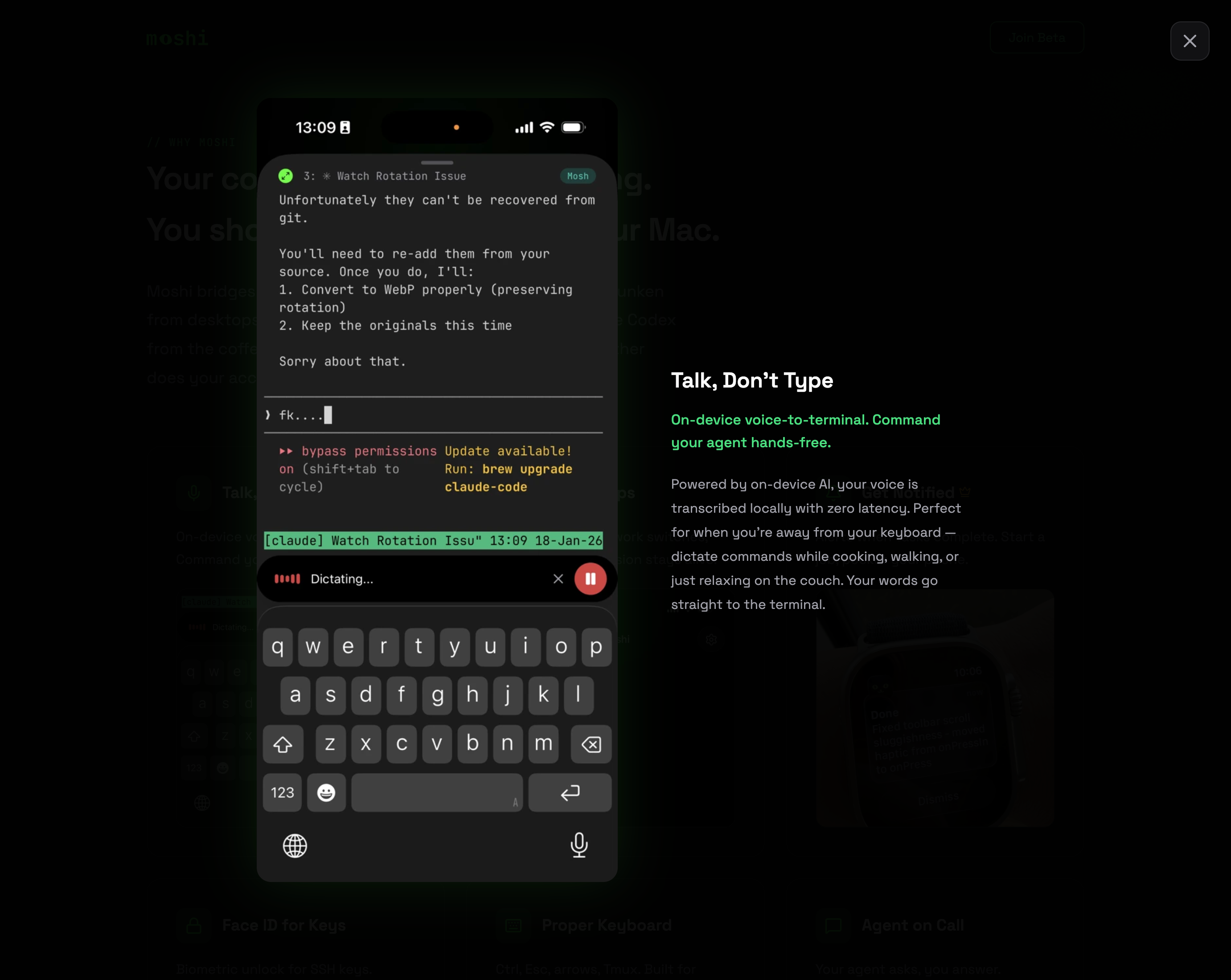 Moshi - Screenshot 2 showing product features and functionality