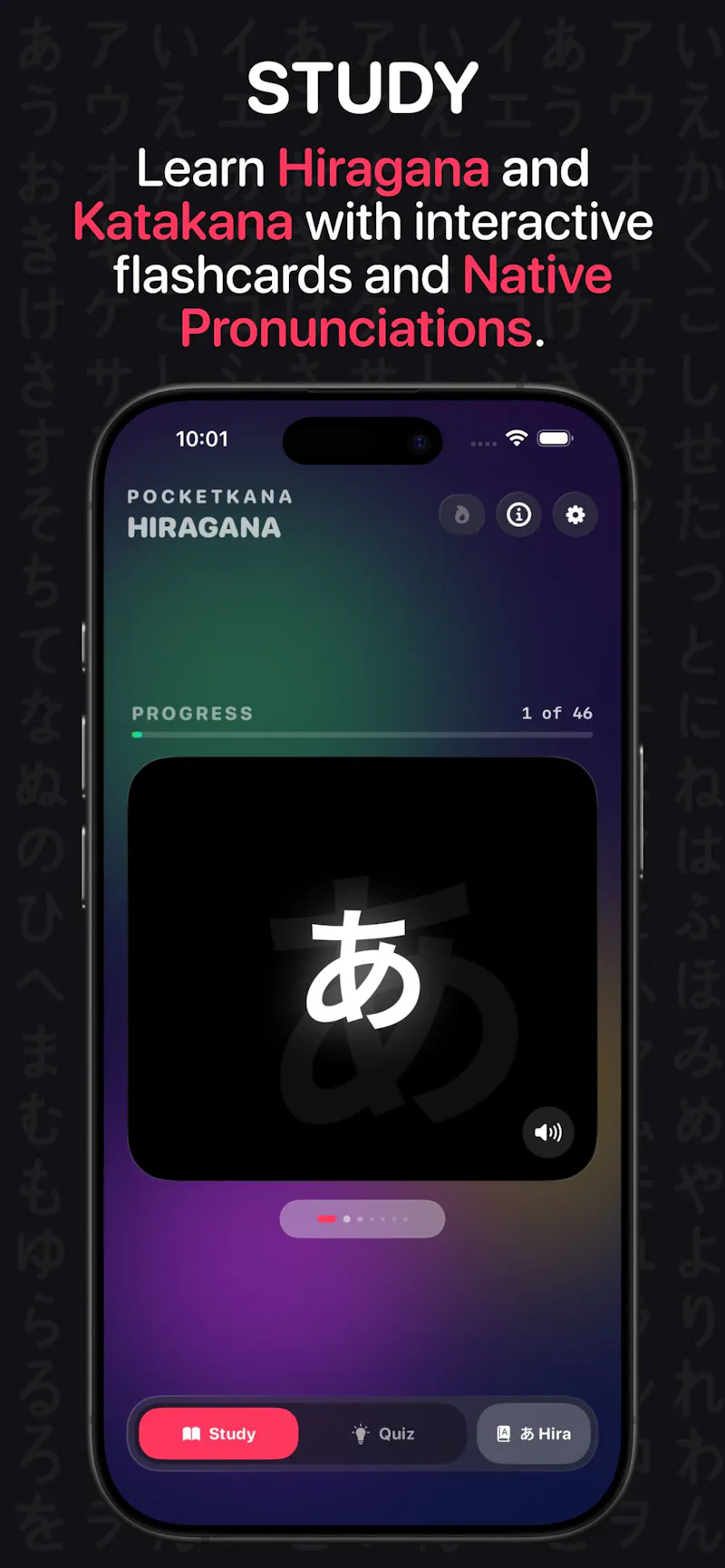 PocketKana: Learn Japanese screenshot 2