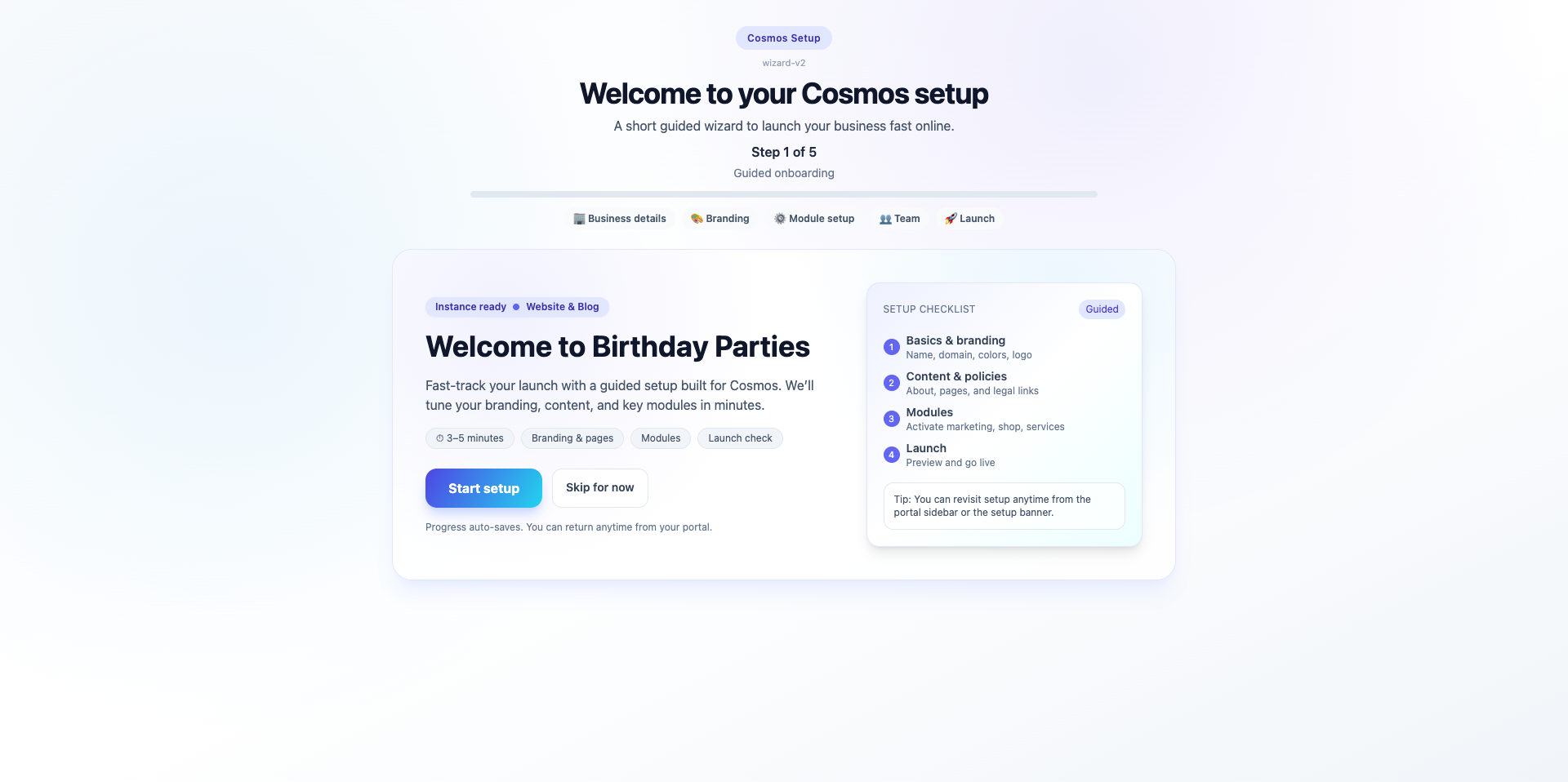 Cosmos Platform gallery image