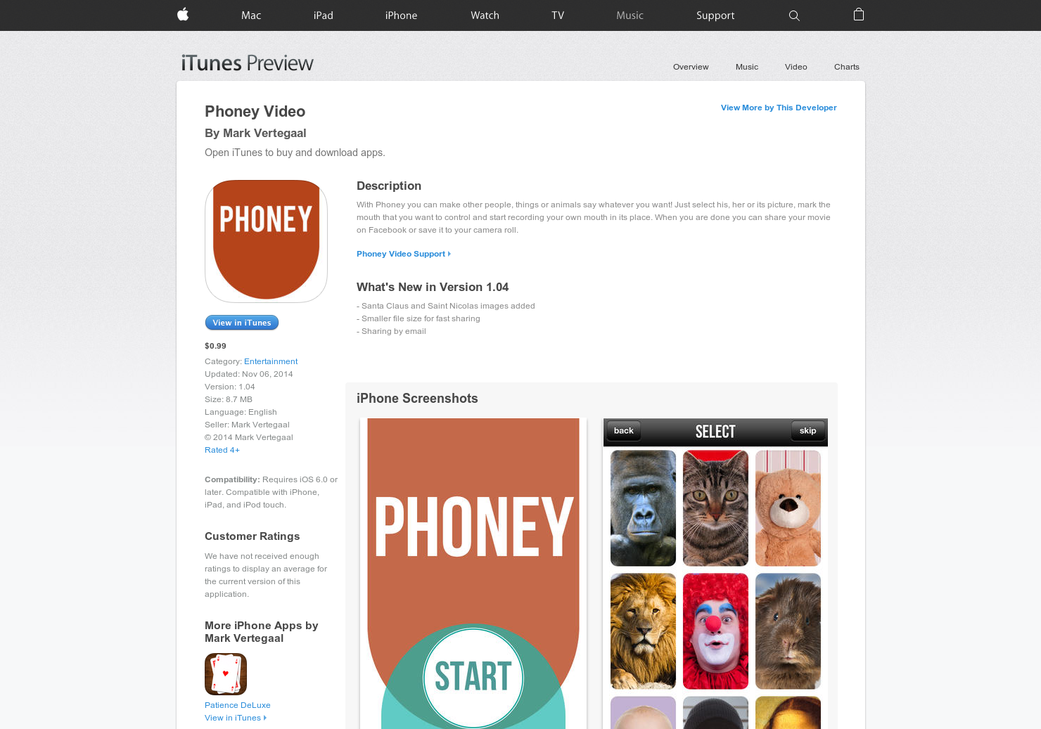 Phoney Video (iOS)