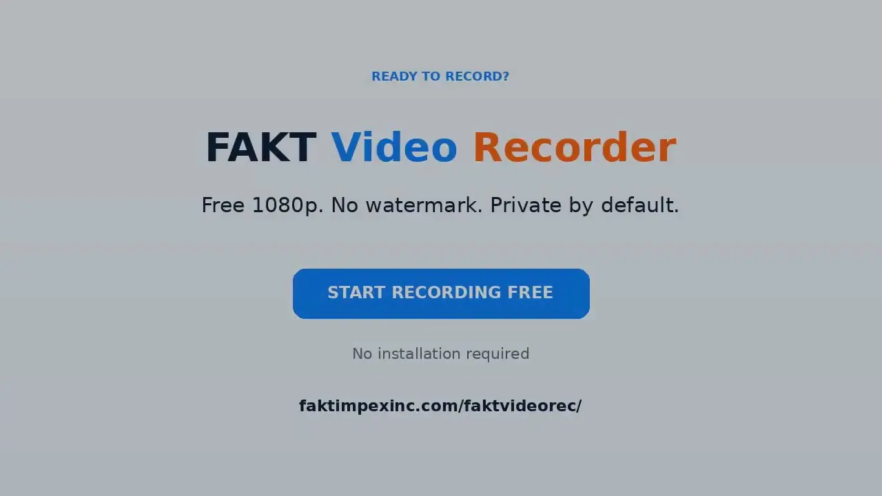 FAKT Video Recorder gallery image