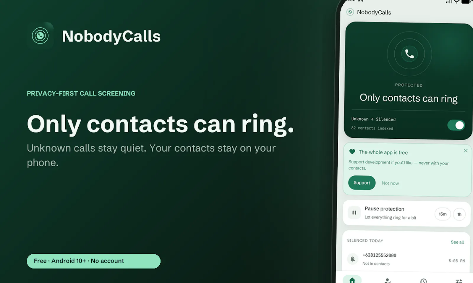 NobodyCalls screenshot 1
