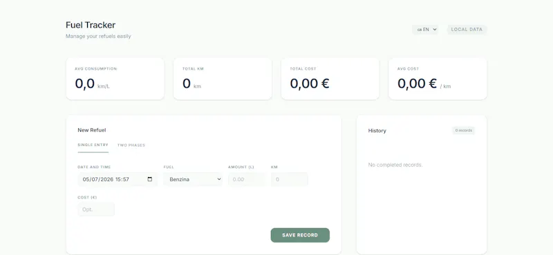 fueltrackita screenshot 1