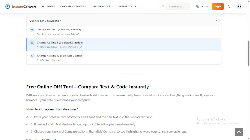 DIffEasy screenshot 3