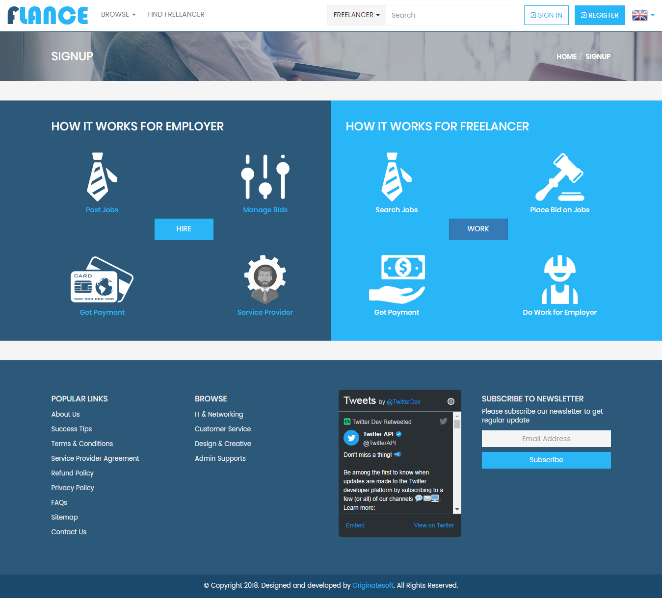 Flance - Freelance Marketplace Script