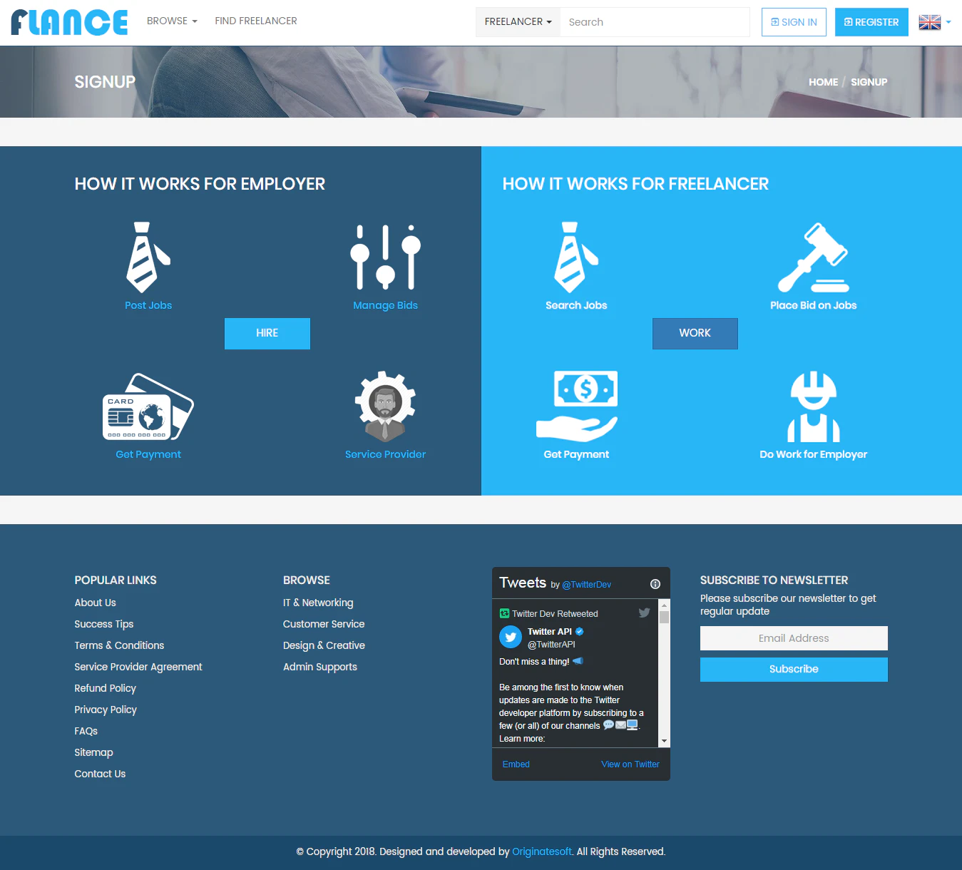 Flance - Freelance Marketplace Script