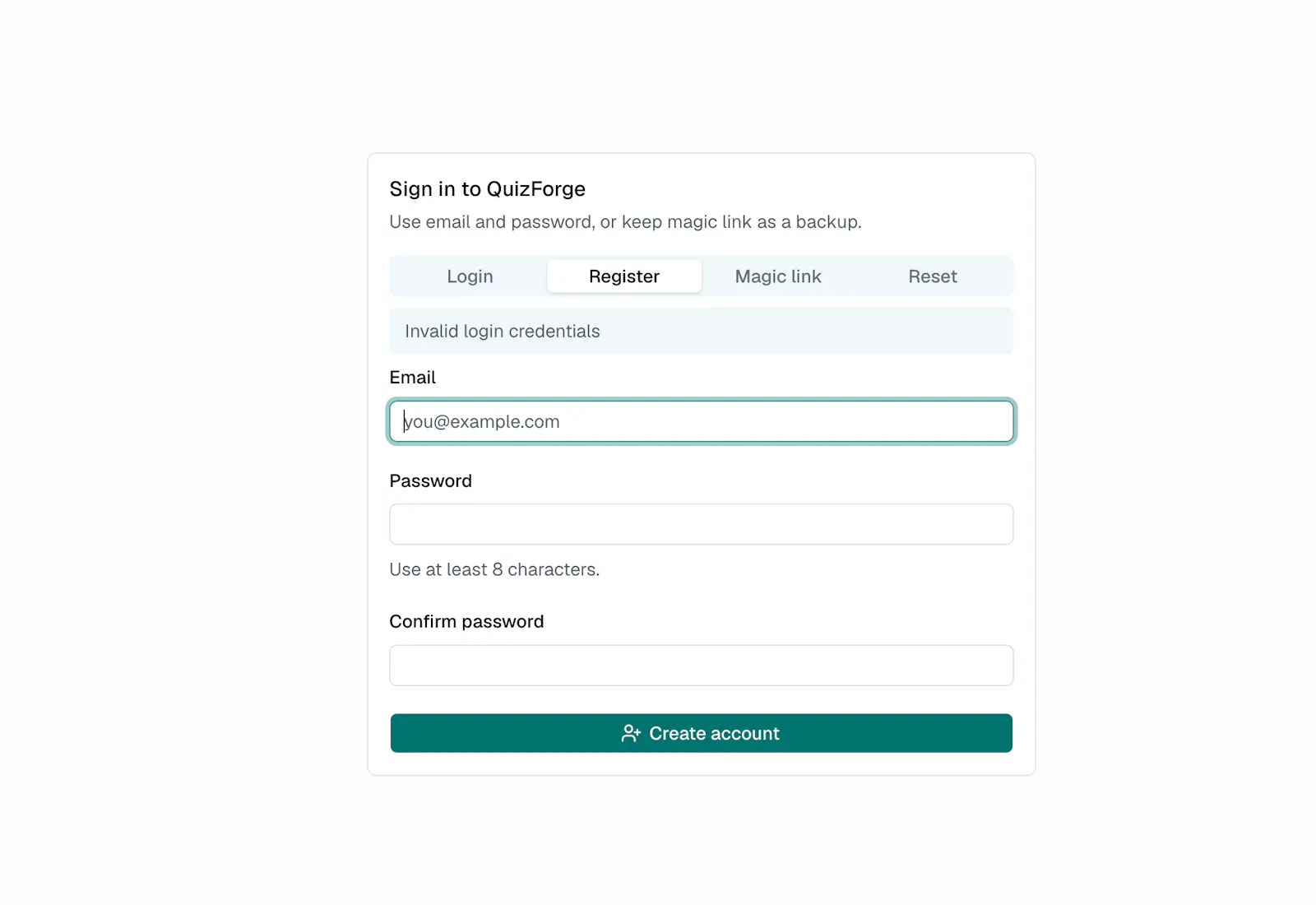 QuizForge screenshot 2