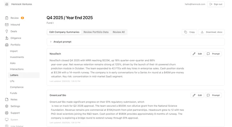 Portfolio Reporting by Hemrock screenshot 4