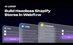 Shopify x Webflow App || Looop media 1