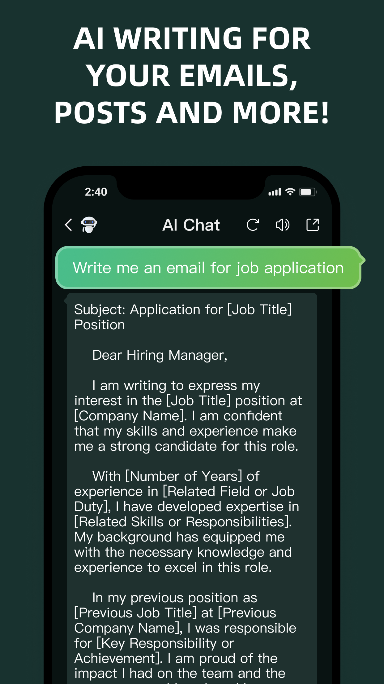 Moss - AI Chat & Genie Chatbot - ความช่วยเหลือเสมือนจริงของคุณเสมอที่ปลายนิ้วของคุณขับเคลื่อนด้วย CHATGPT media 6