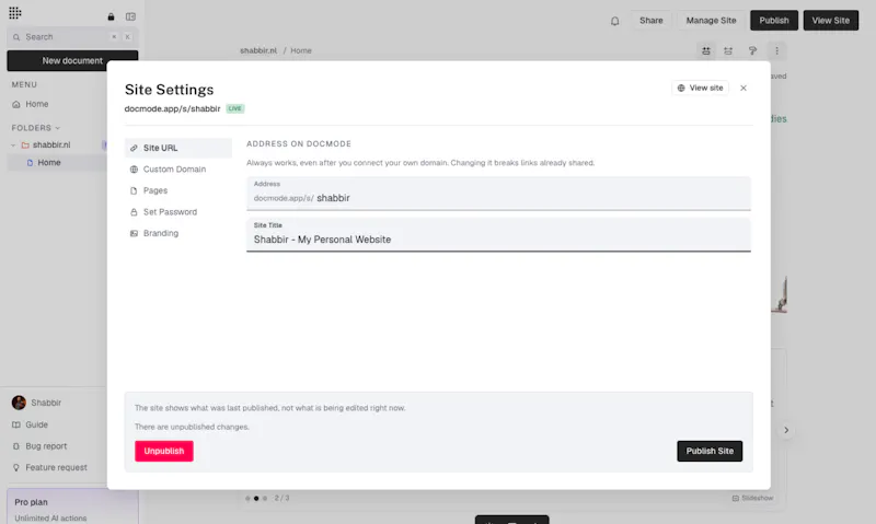 Docmode screenshot 2