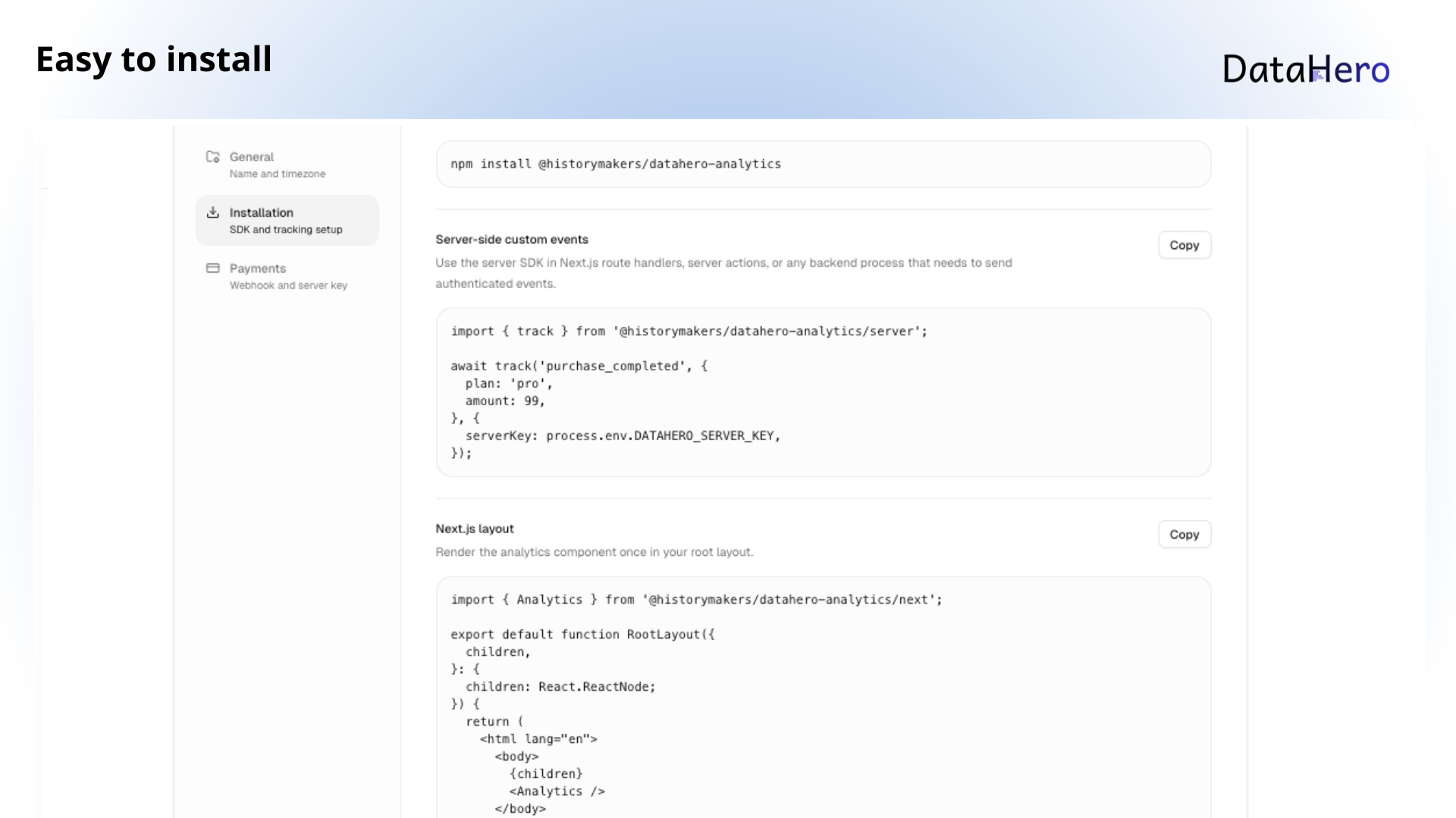 DataHero Analytics gallery image