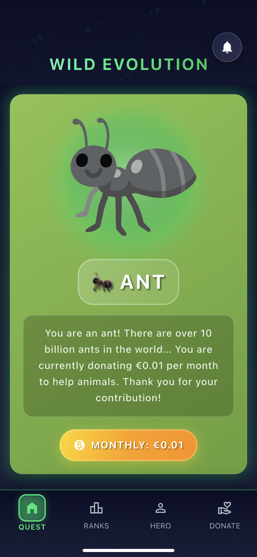 Mídia 2 de Evolução selvagem - Bem-estar animal, micro-doações