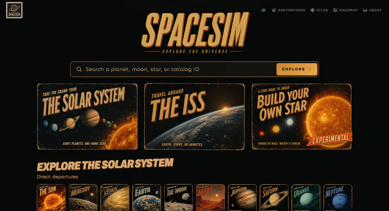 SpaceSim screenshot 2