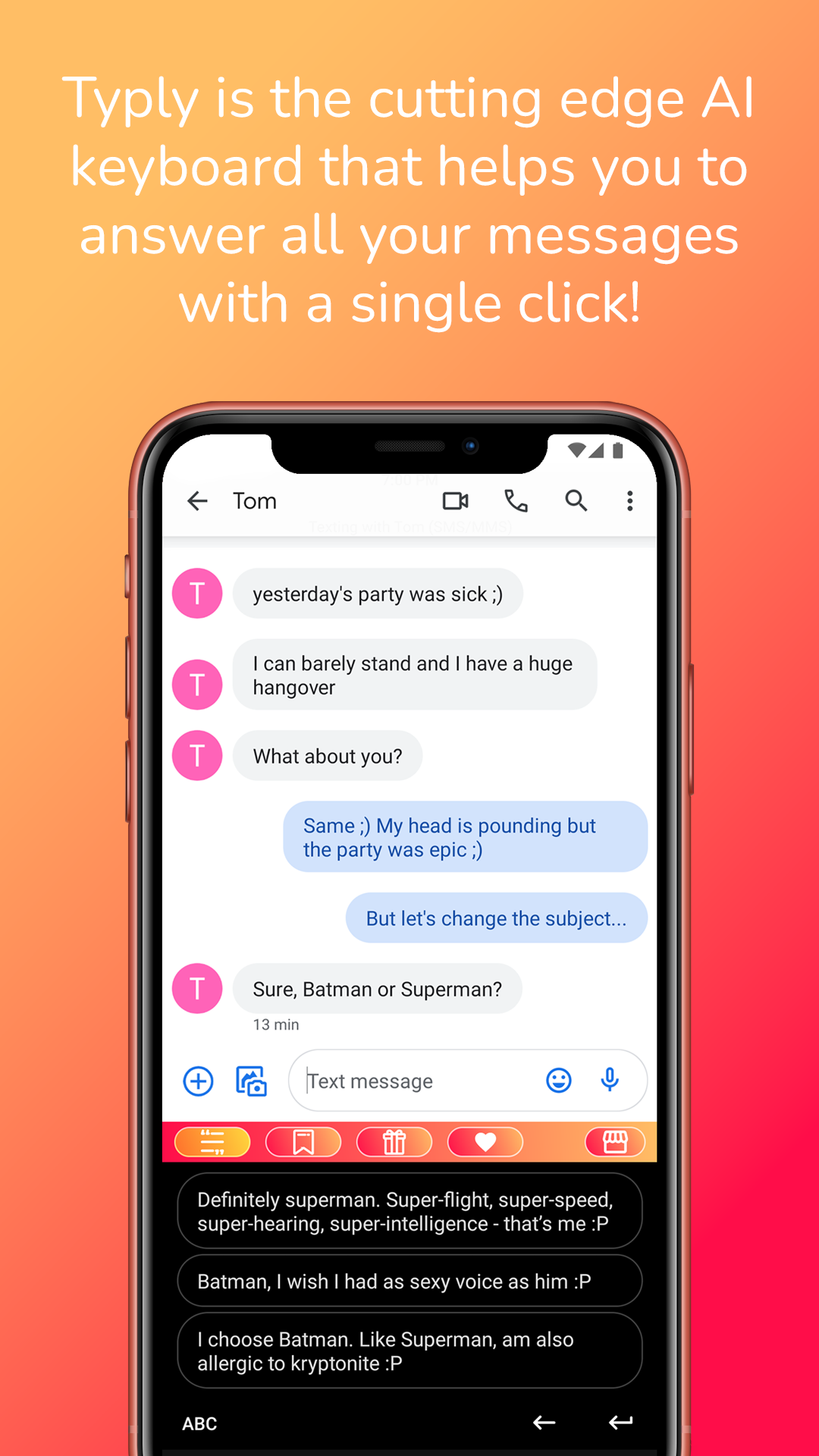 आमतौर पर - IOS और Android के लिए AI टाइपिंग सहायक मीडिया 3