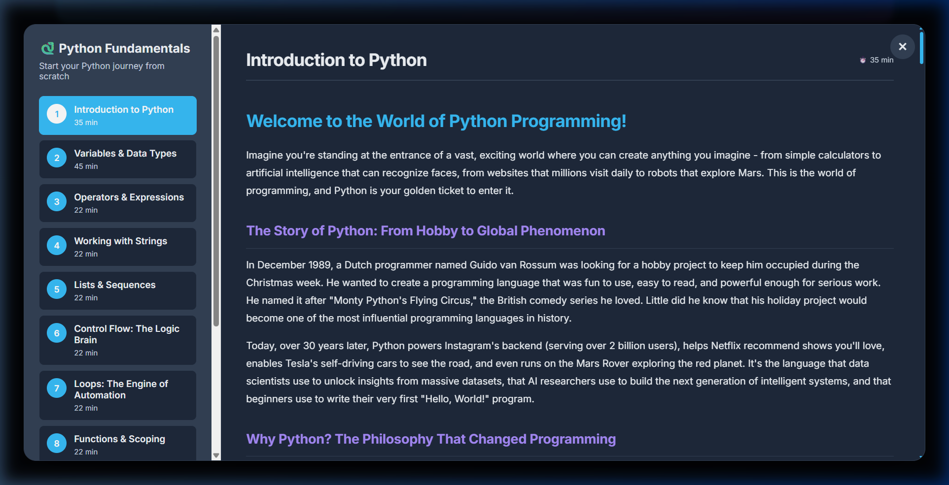 Pythonmastery.io gallery image