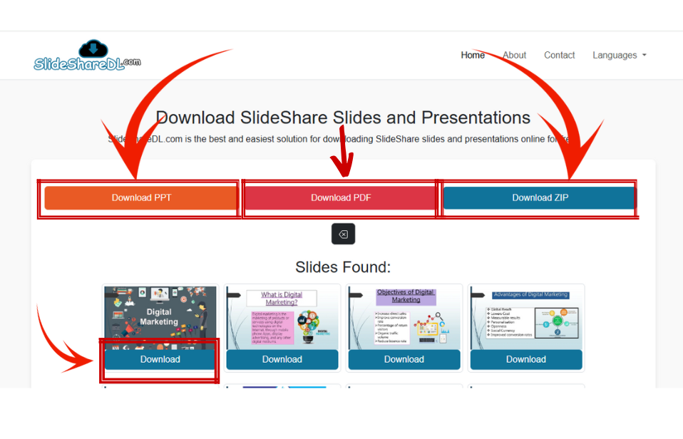 Media Slidesharedl - Muat turun slaid slideshare ppt/pdf/zip/jpg 1