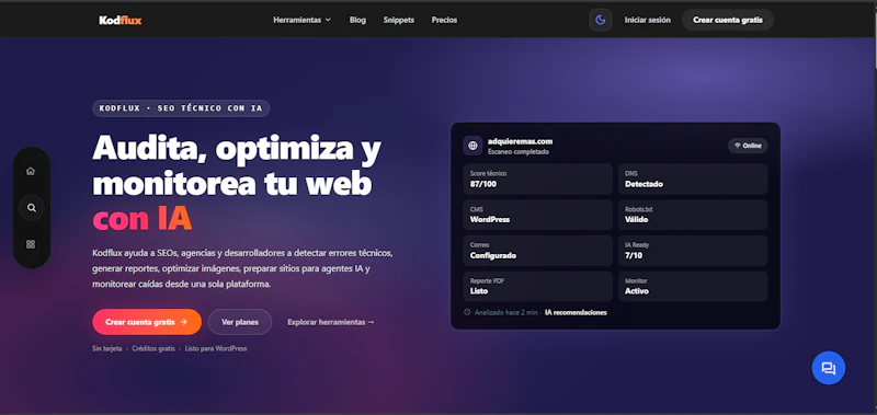 Kodflux screenshot 1