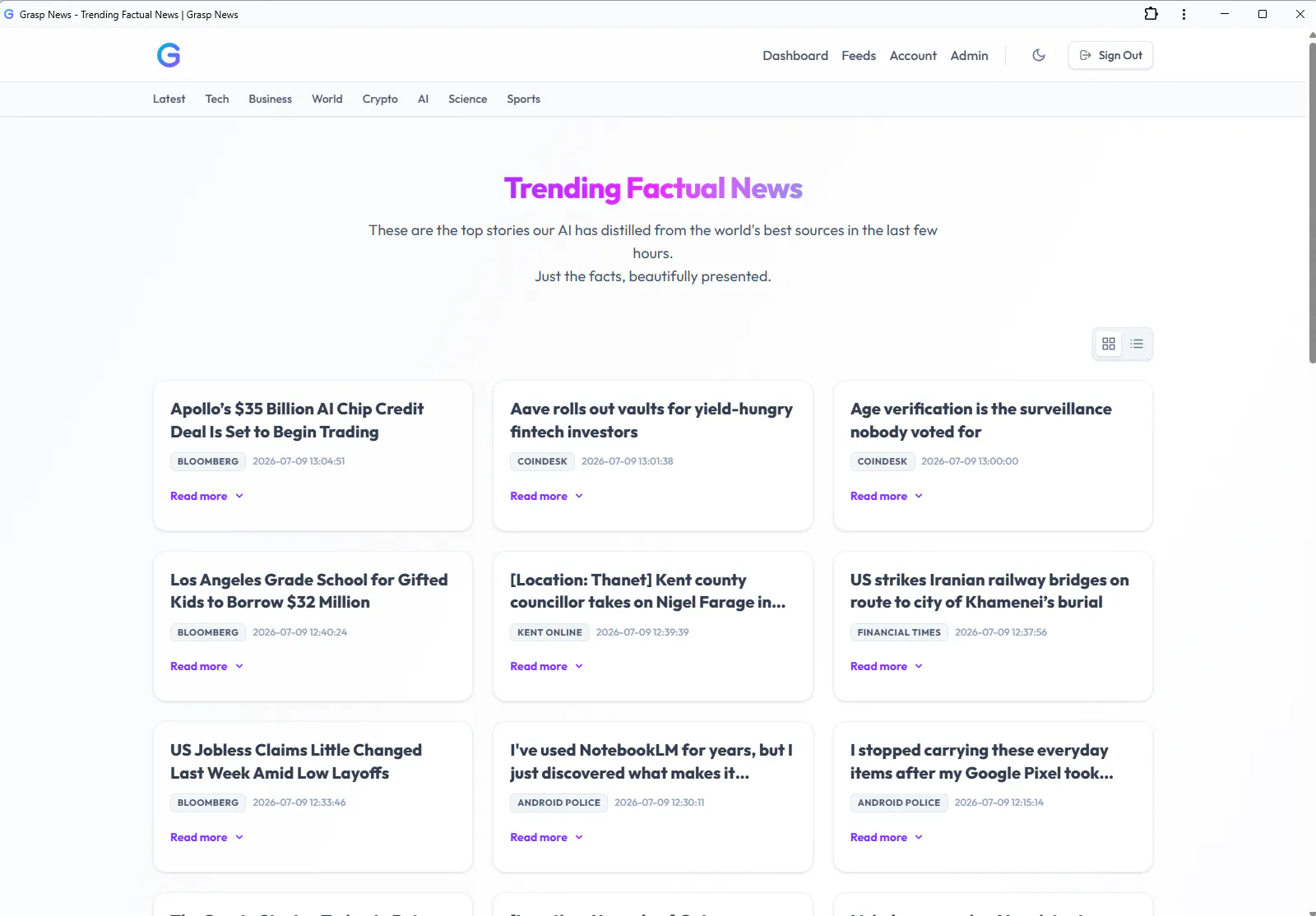 Grasp News screenshot 4