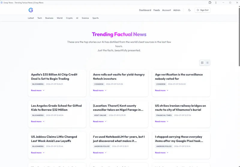 Grasp News screenshot 4