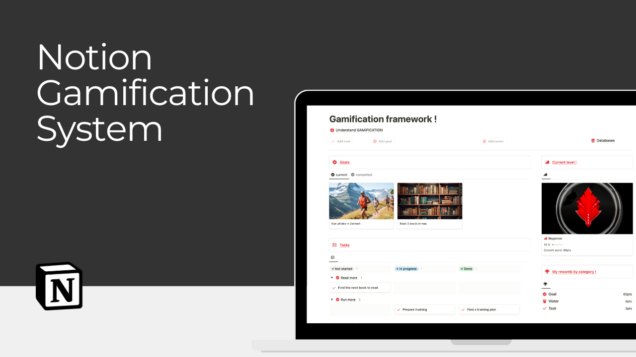 وسائط نظام gamification المفهوم - Gamify مساحة عمل وقوالب مفهومتك 1